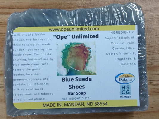 Blue Suede Shoes Soap 5oz