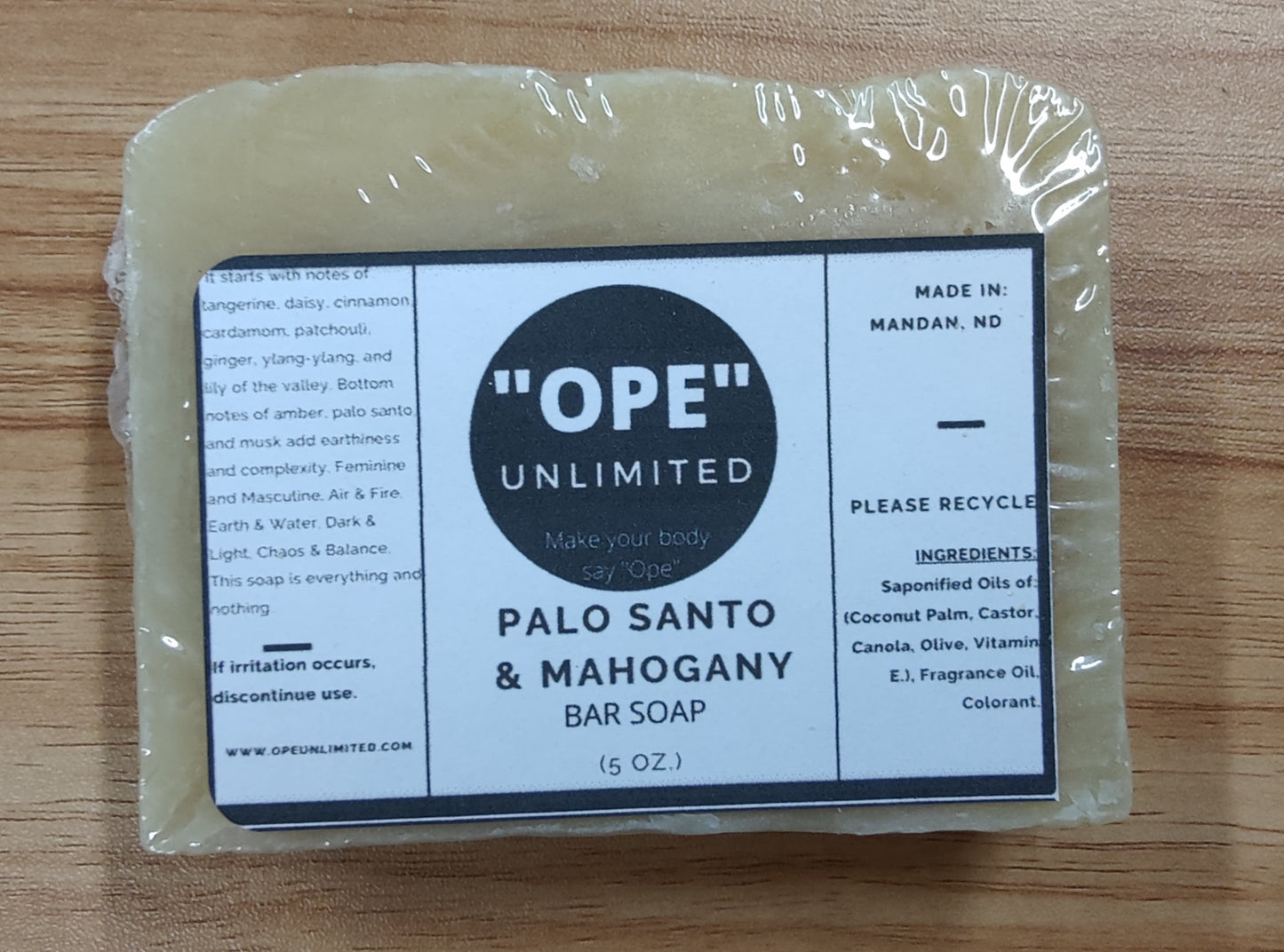 Palo Santo & Mahogany Soap 5 oz